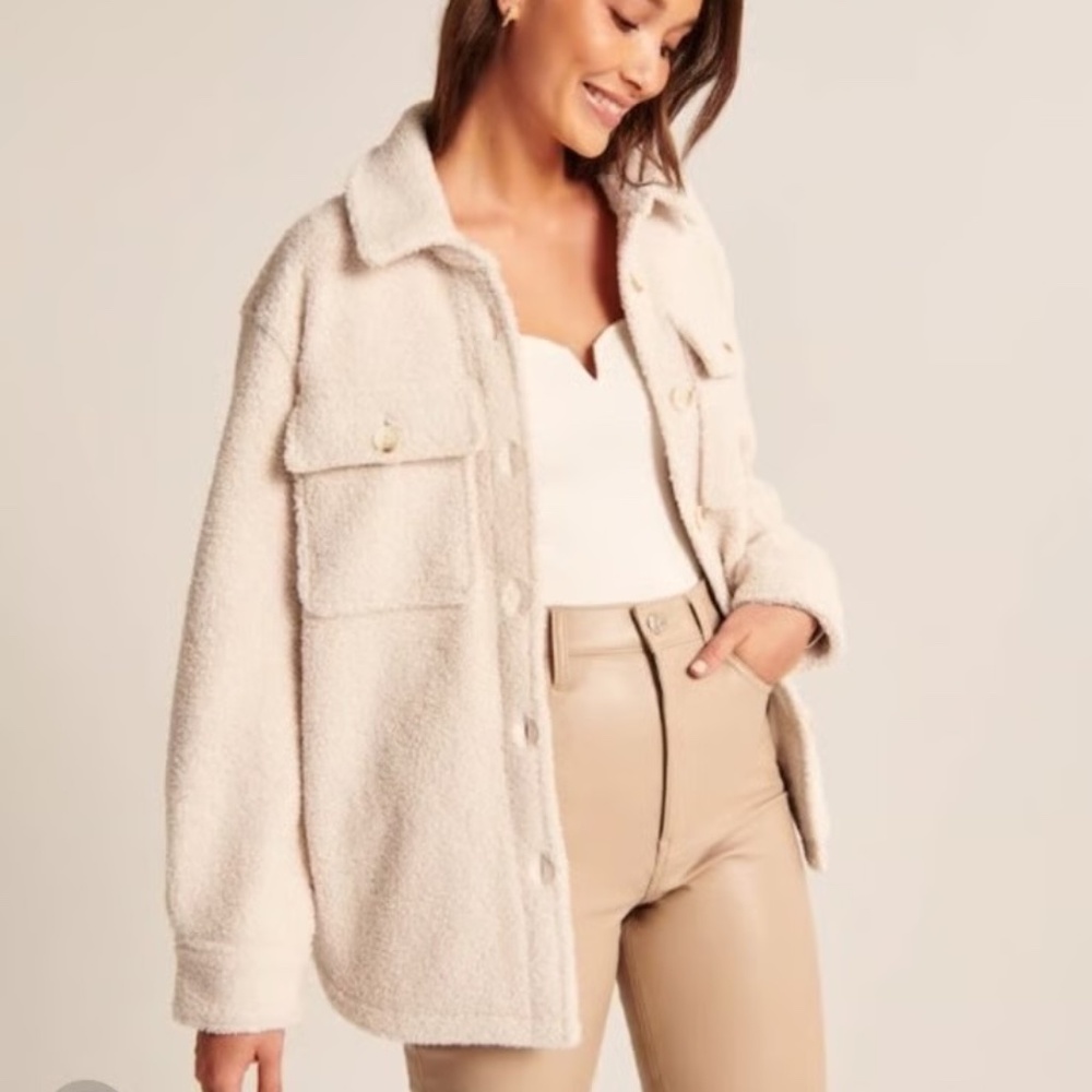 Abercrombie Sherpa Jacket Size Small